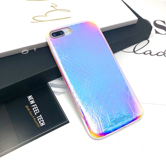 iPhone Purple Iridescence Crocodile Case - Picture 6 of 8